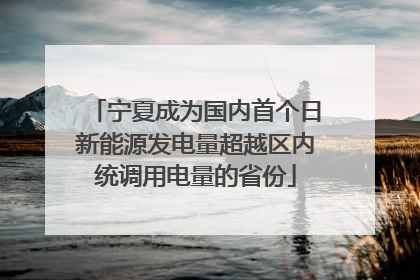 宁夏成为国内首个日新能源发电量超越区内统调用电量的省份